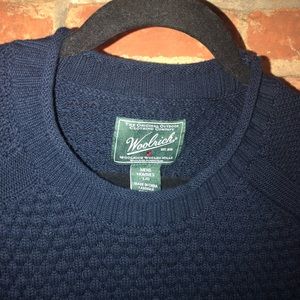 Woolrich Navy Sweater 100% Cotton